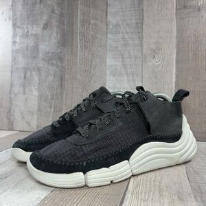 Clarks Trigenic Rev2 Women's Size 9 Sneakers Leather Mesh Running Shoes Black